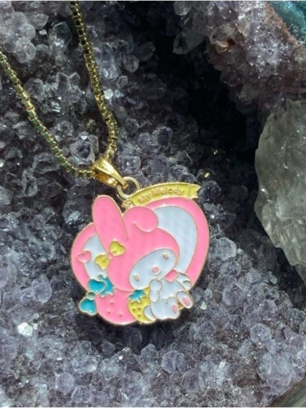 “My Melody” from Hello Kitty, Charm and Necklace